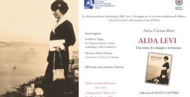 PIANO DI VALORIZZAZIONE 2022 – CONFERENZA “ALDA LEVI. Una storia di coraggio e resistenza” Anna Ceresa Mori – 3 dicembre 2022