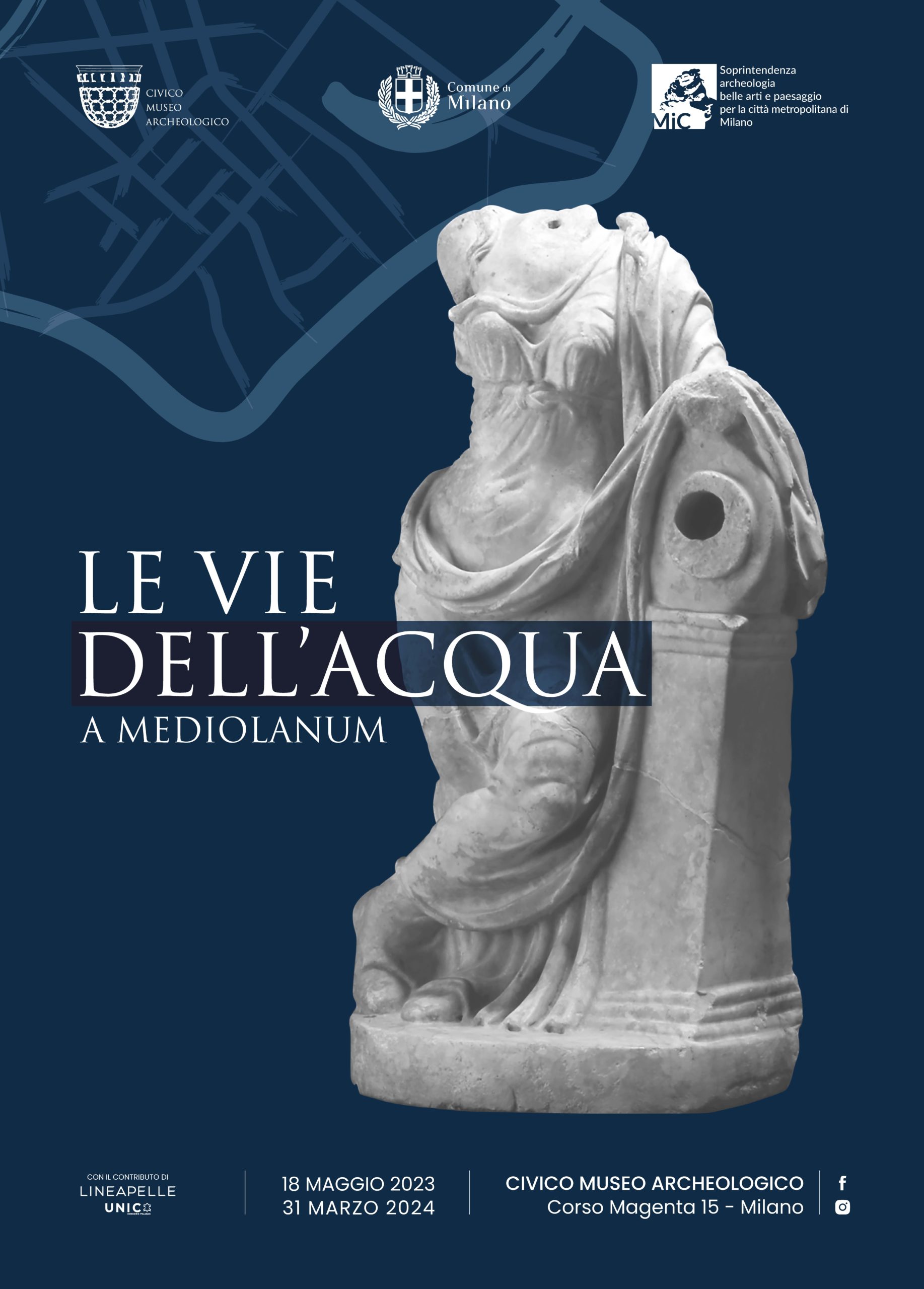 Le vie dell’acqua a Mediolanum – Milano, Civico Museo Archeologico –  18 maggio 2023 – 31 marzo 2024￼